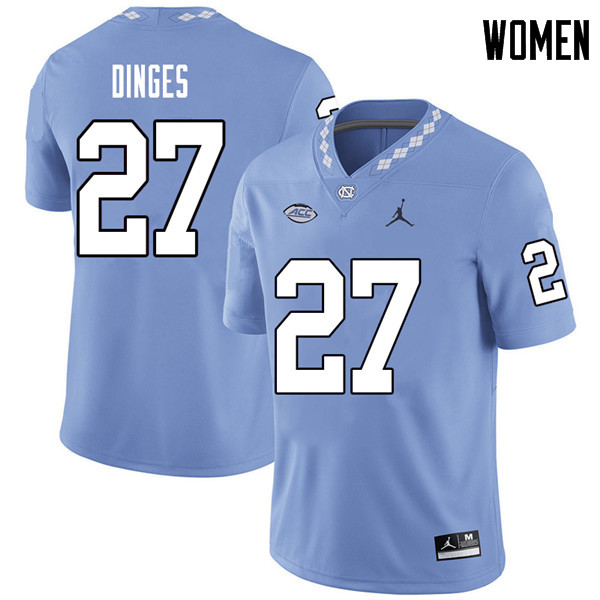 Jordan Brand Women #27 Jack Dinges North Carolina Tar Heels College Football Jerseys Sale-Carolina B